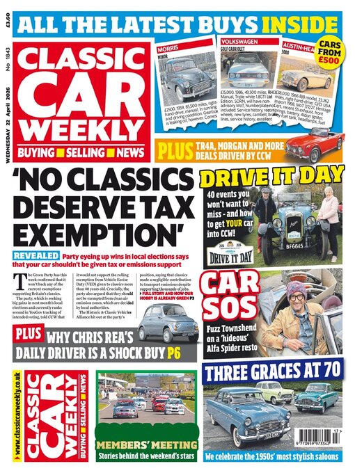 Title details for Classic Car Weekly by H BAUER PUBLISHING LIMITED - Available